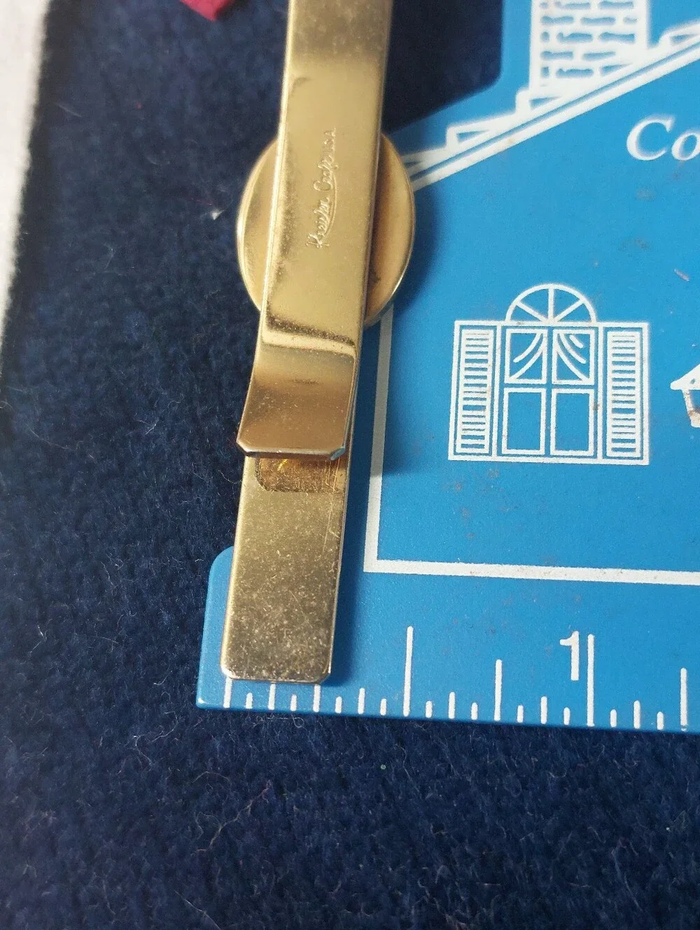 Vintage Kreisler Craft Lady Nymph Goldtone Tie Bar Clasp 3